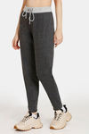 Rosaline Easy Movement Cotton Rich Joggers - Anthra Melange — thumbnail 2